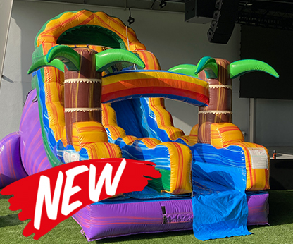 17′ Goombay Splash Dry Slide - Happy Kids Inflatables