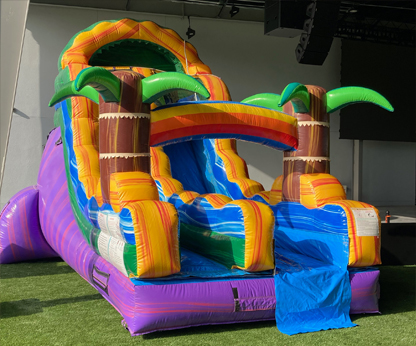 17′ Goombay Splash Dry Slide - Happy Kids Inflatables